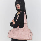 ILLIGO LOOP DOUBLE POCKET SHOULDER BAG - PINK