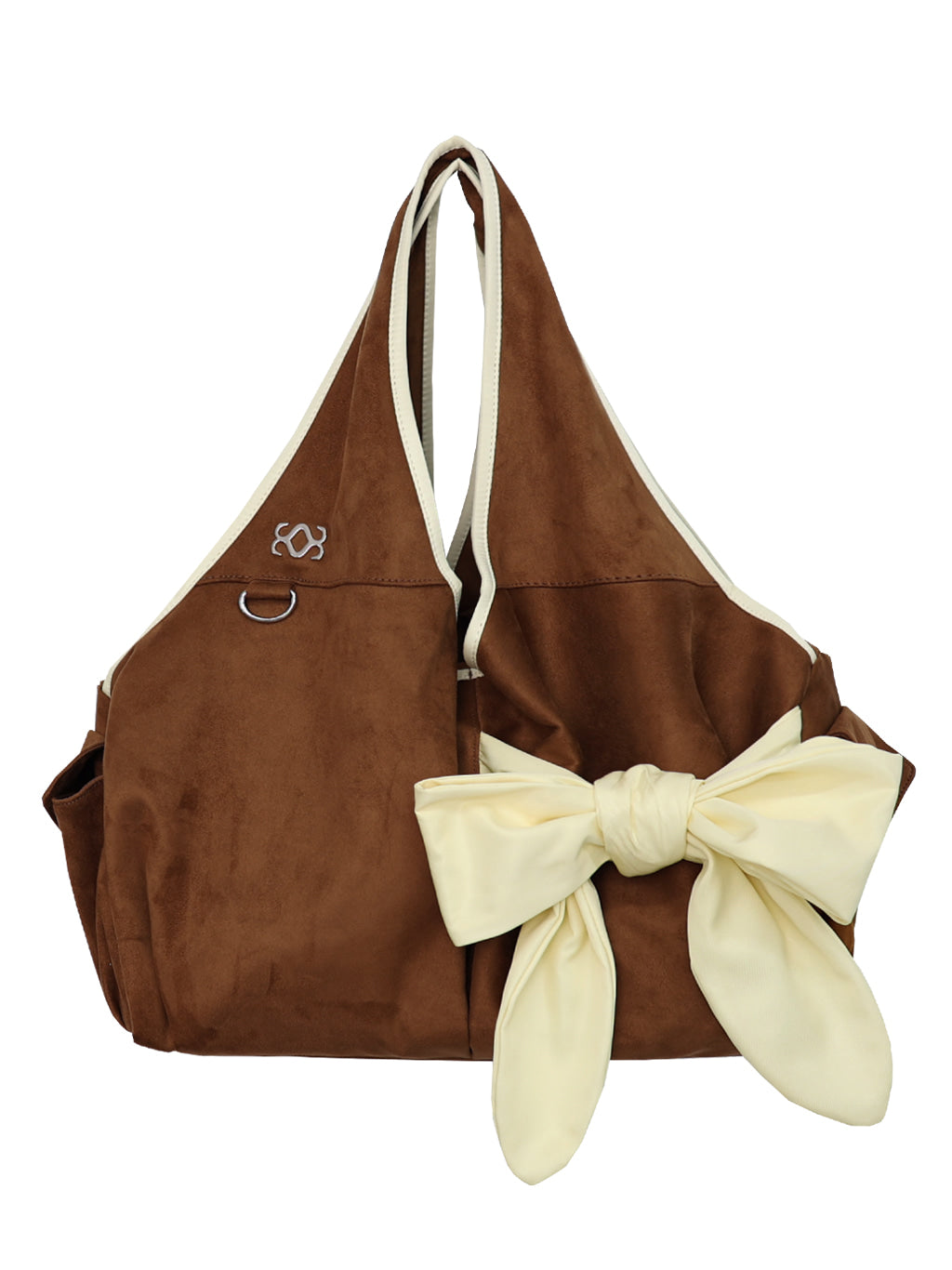 siweol Bow Shoulder Bag -  tan