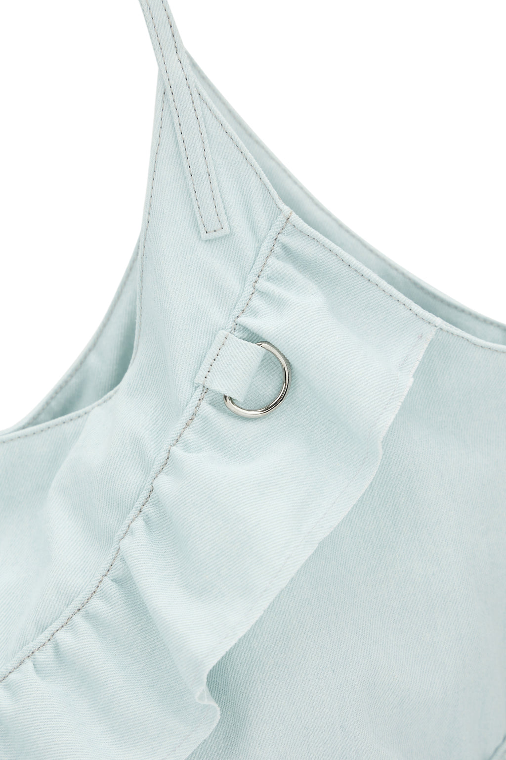 FRILL BIG BAG IN DENIM