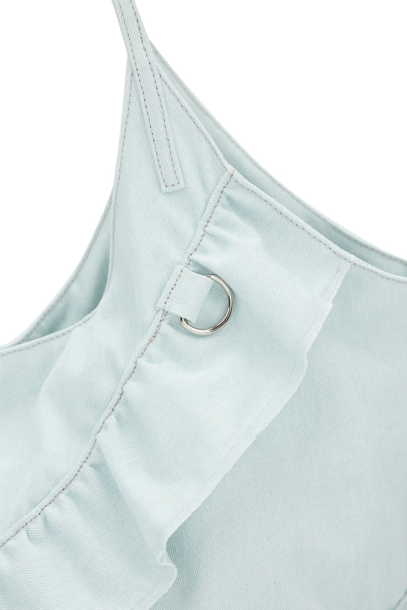 FRILL BIG BAG IN DENIM