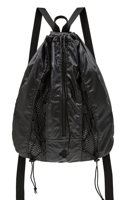 HOODHOOD Mesh String Backpack / black