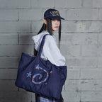 LSC Reversible Check Logo Big Eco Bag Navy