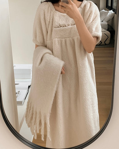 [韓國售出3000+⭐️] J'eu Teddy Short Sleeve Sleeping Dress Pajamas 2colors