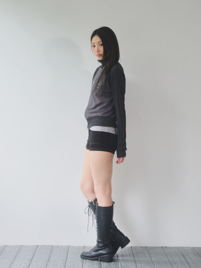 ason SALT ZIP-UP / CHARCOAL