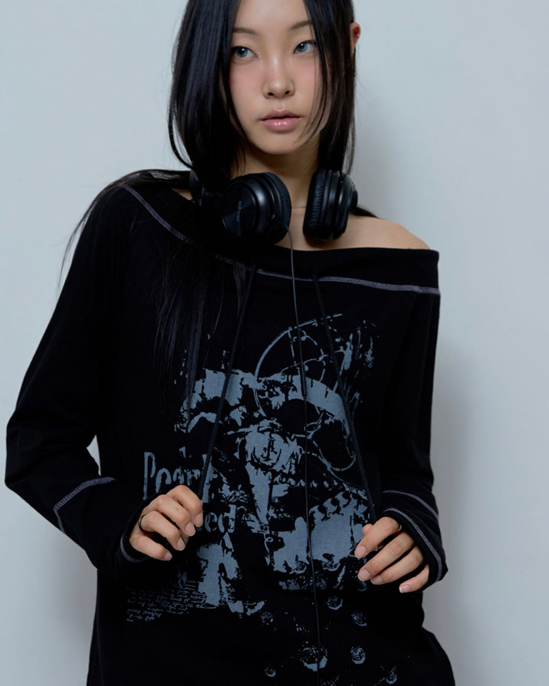 Tシャツ・カットソー NASTY FANCY CLUB PEARL ROSE OFF-SHOULDER 4BFT620 NASTY FANCY CLUB PEARL ROSE OFF-SHOULDER 4BFT620 (FANCY CLUB
