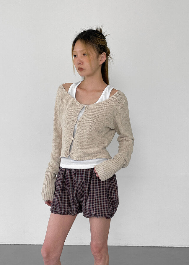 [韓國製造🇰🇷] Herish Linen Knit Cardigan / 2colors