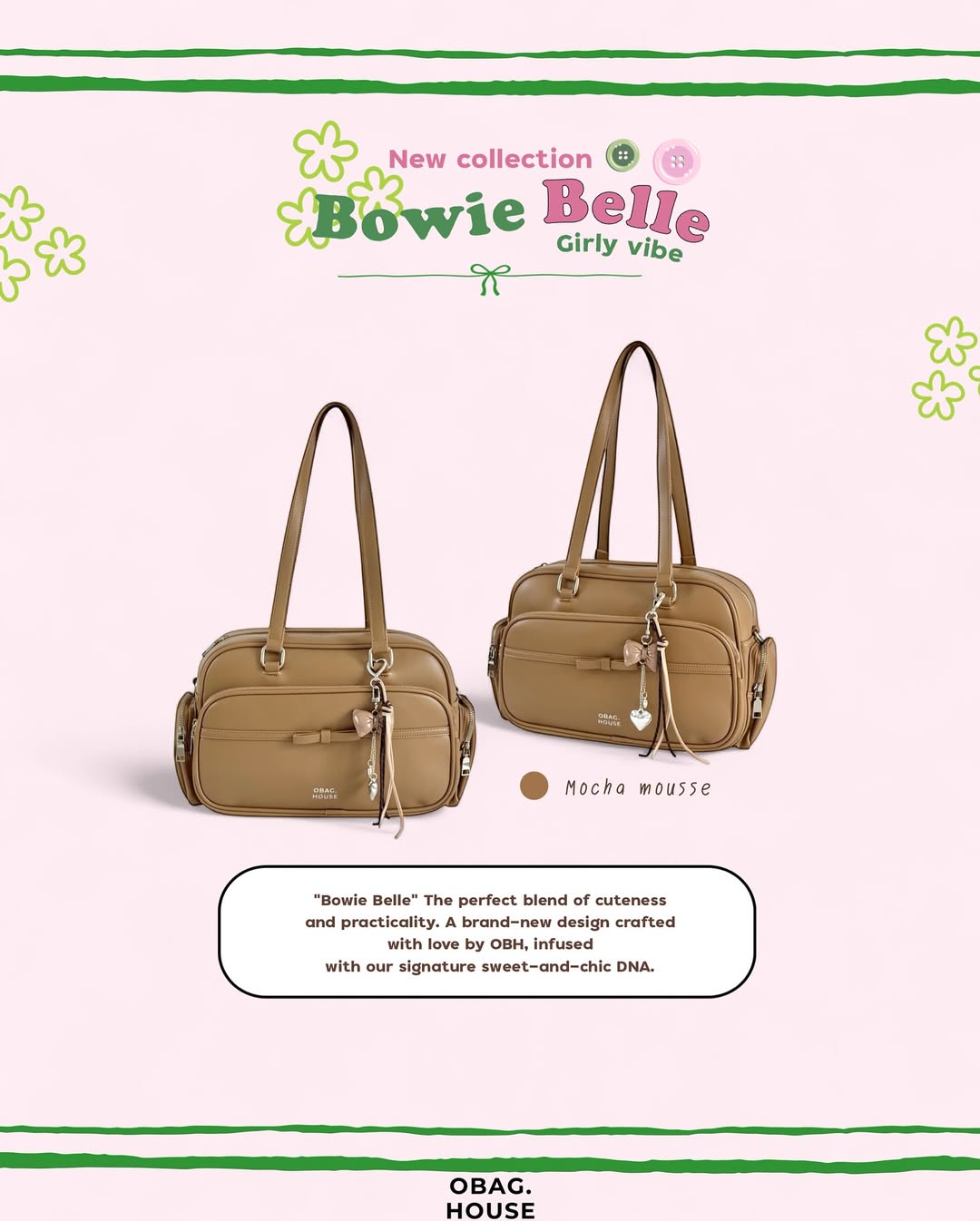 [New-in💓] [獨家代理🎀] Bowie Belle Shoulder Bag / 6colors