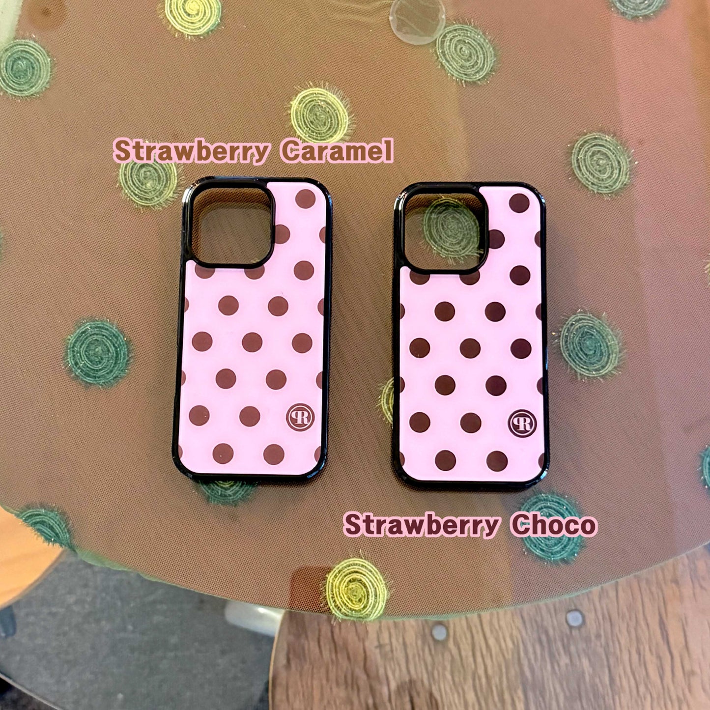 Pink-Dots Glass Bumper iPhone Case - 5types
