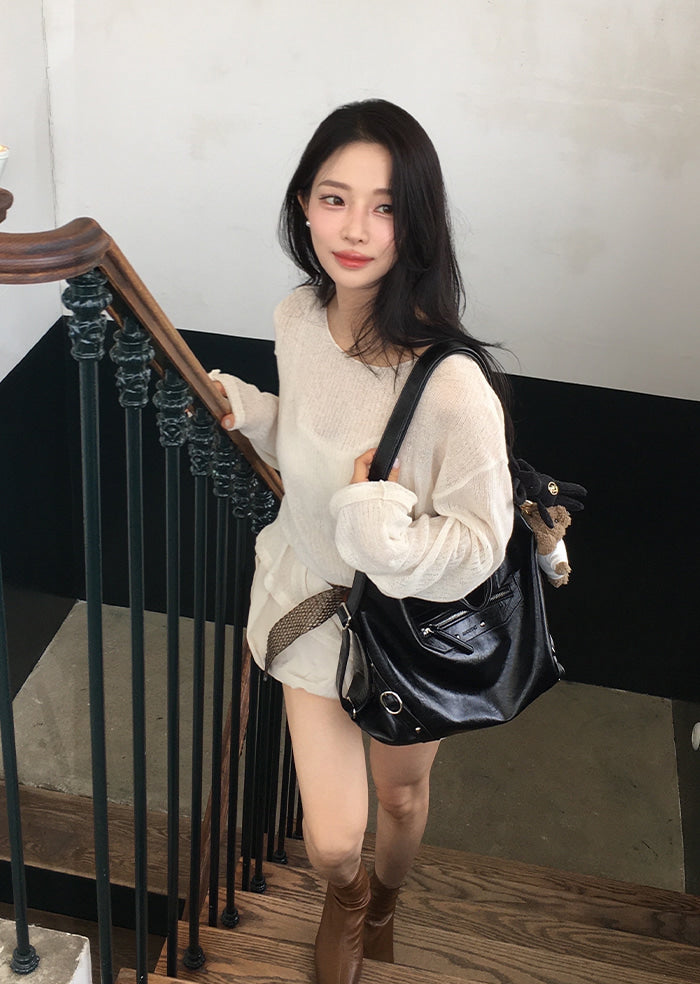 ANC 2-WAY ZIPPER BAG_BLACK