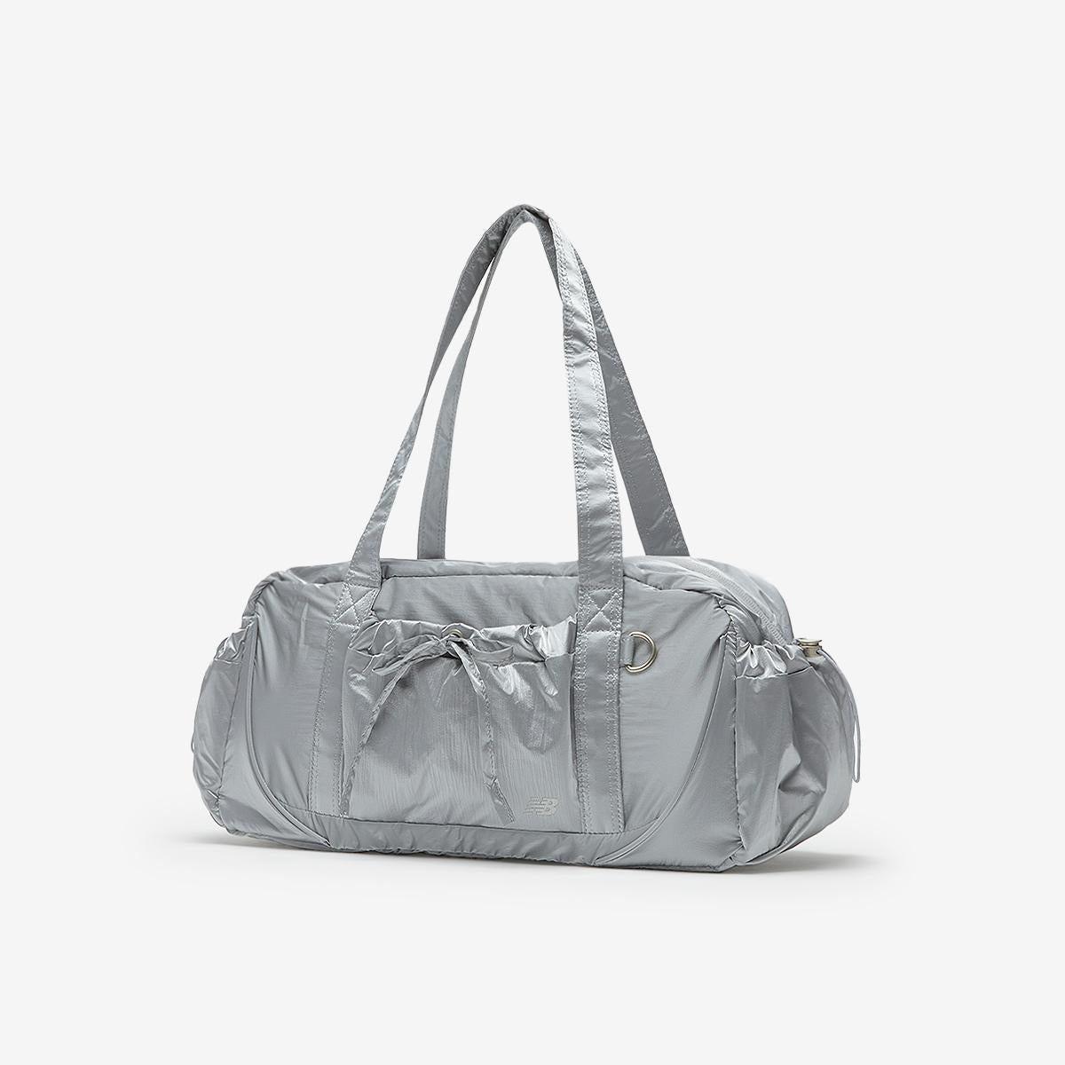 NB New Balance Glossy Ribbon Duffle Bag / Silver