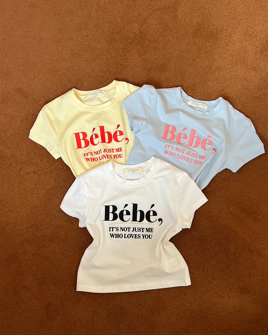NOIRNINE Bébé Crop T-shirts / 5colors