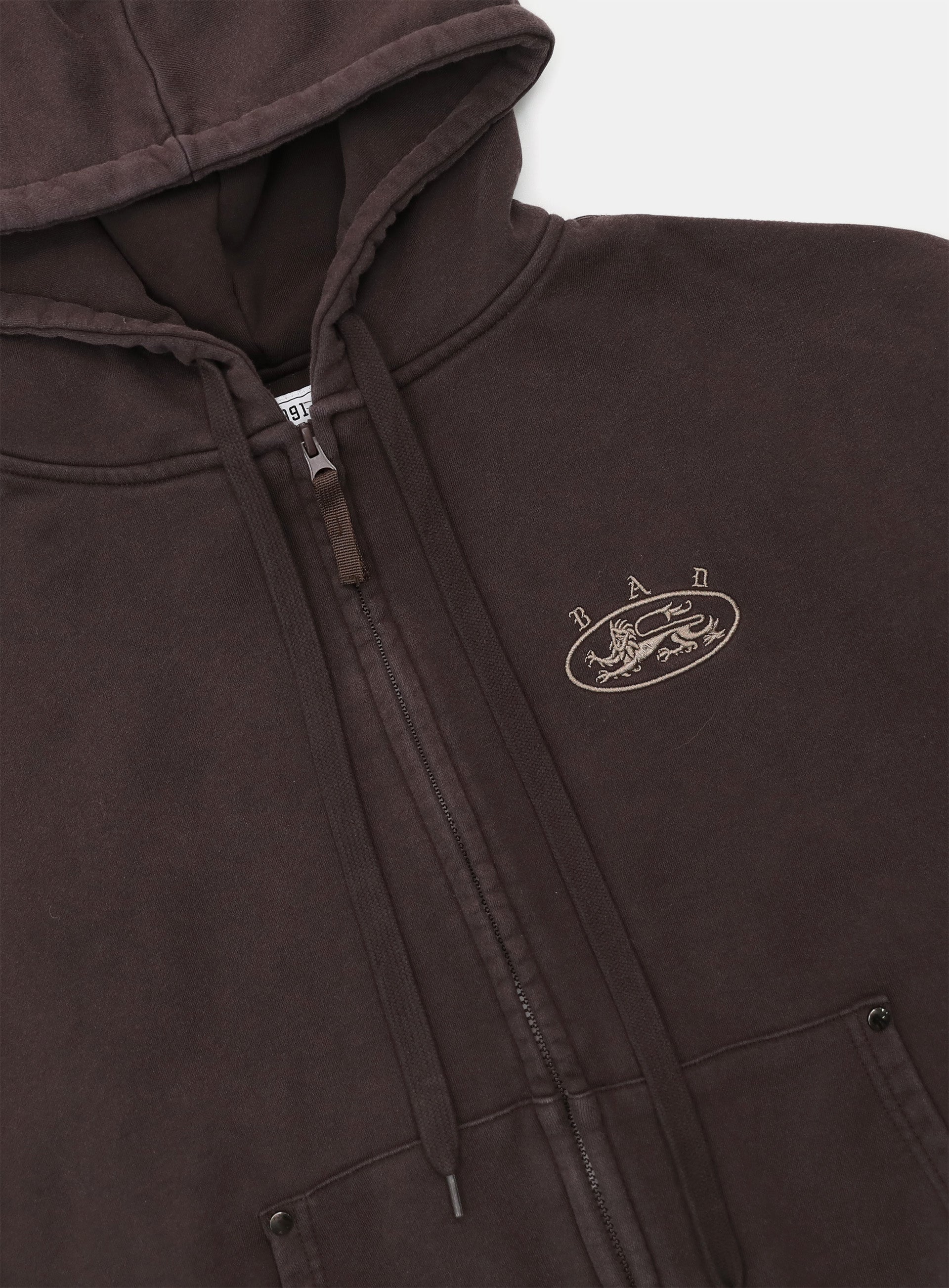 [25SS] BADBLOOD Mystic Capsule Hood Zip-Up / Brown