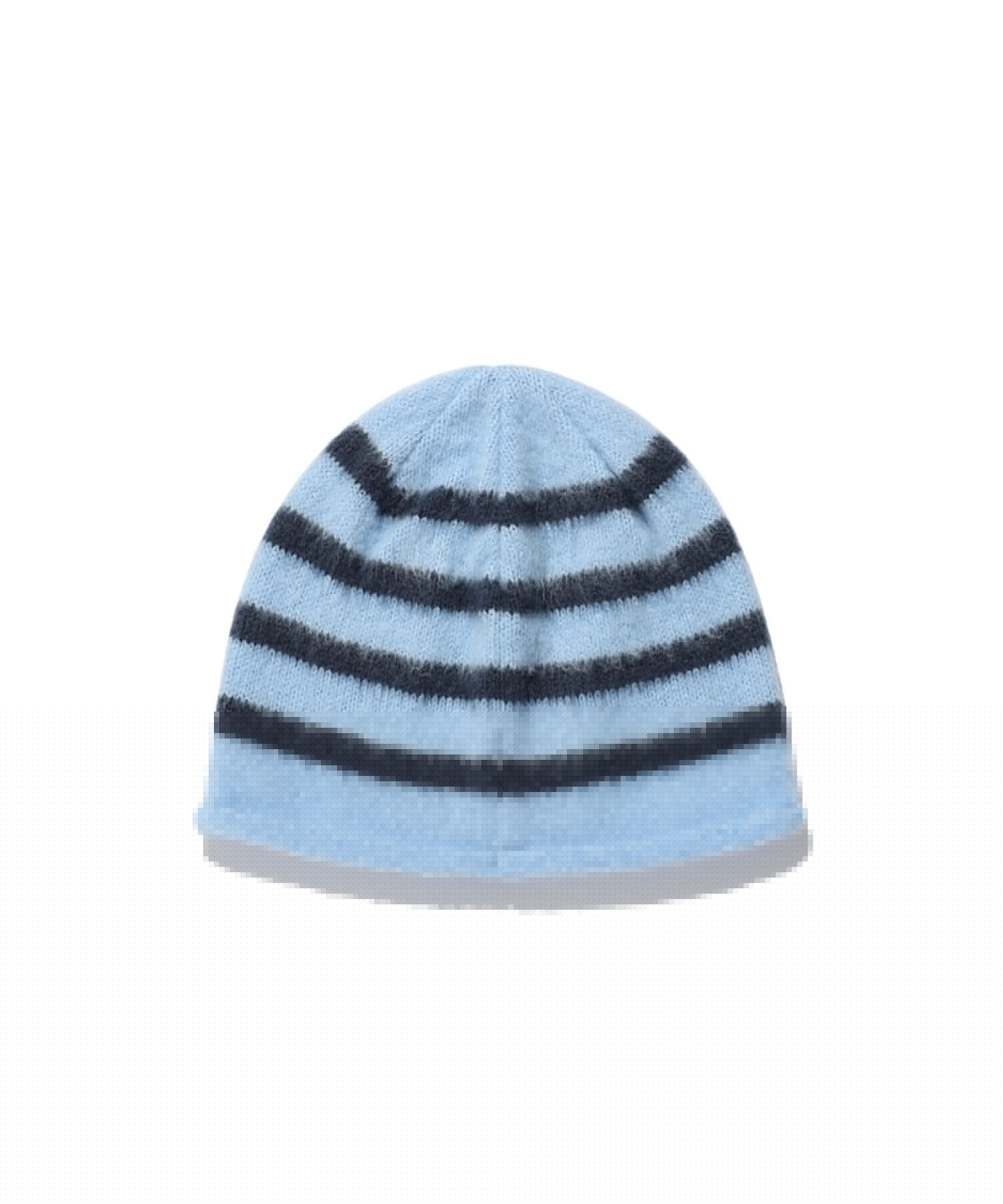 niceghostclub [X SOULPUSSSY CAT]GHOSTSOULGIRL STRIPE BEANIE [BLUE]