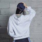 LSC Logo Check Appliqué Hoodie Melange White