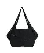 ILLIGO LETTERING BIG SHOULDER BAG - BLACK