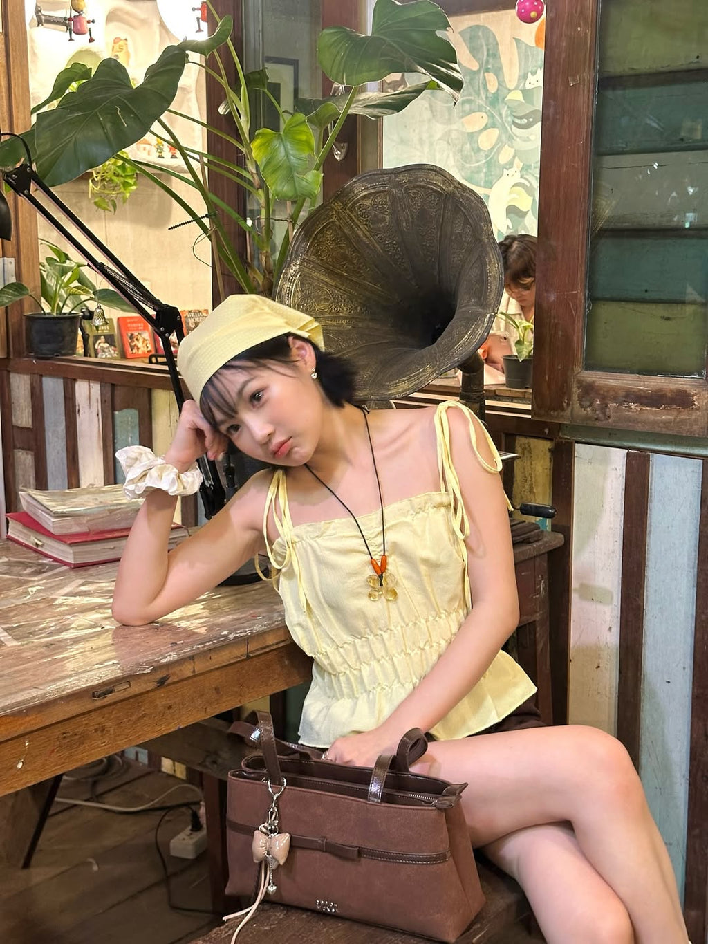 [獨家代理🎀] Daisy Muse Ballerina Shoulder Bag - Brownie