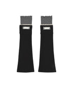 [illigo] LACE COLOR-BLOCK LEG WAEMER_BLACK