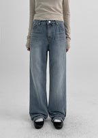 [WARM♨️] 韓國製造 Heating Wide Denim - S/M/L