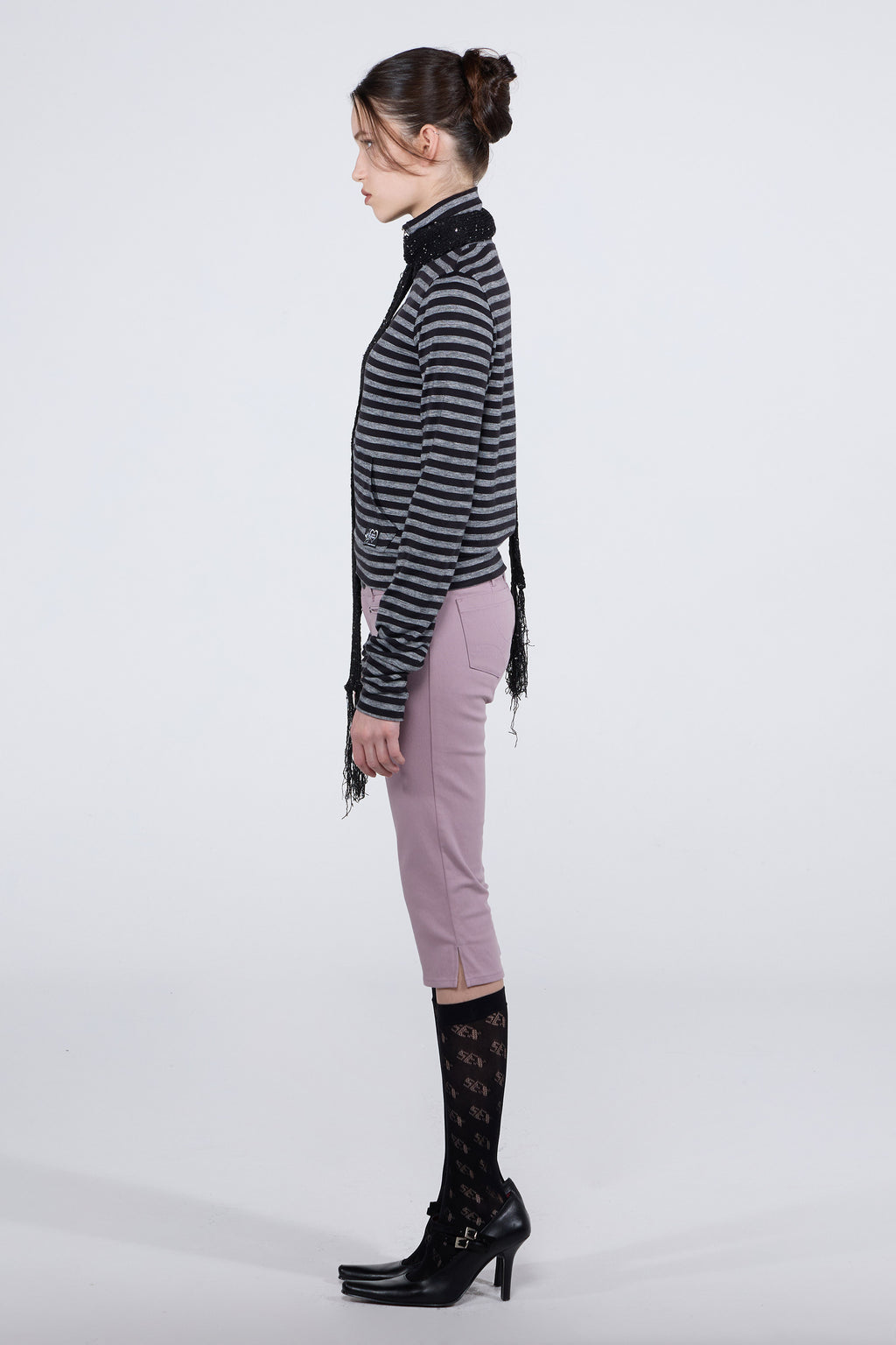 Sculptor 
Light Weight Striped Jersey Black