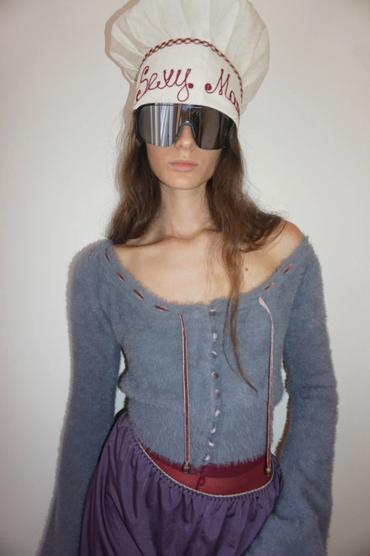 Angora Cardigan Blue