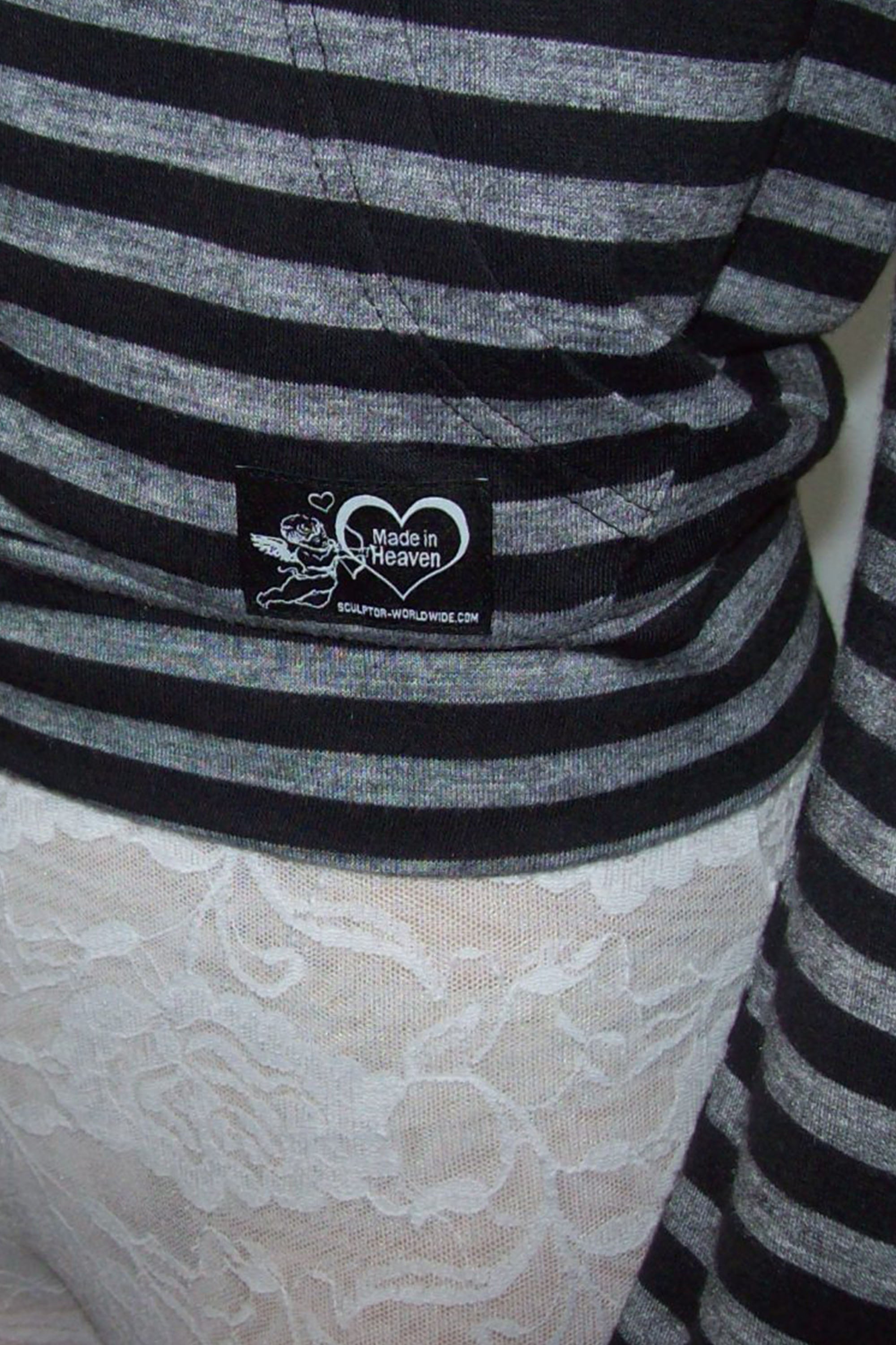 Sculptor 
Light Weight Striped Jersey Black