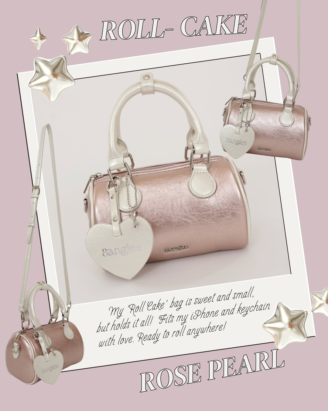 𝑯𝒐𝒍𝒊𝒅𝒂𝒚 𝑺𝑨𝑳𝑬 [香港現貨✨] Mini Roll-Cake Handbag / Crossbody Bag - 7colors