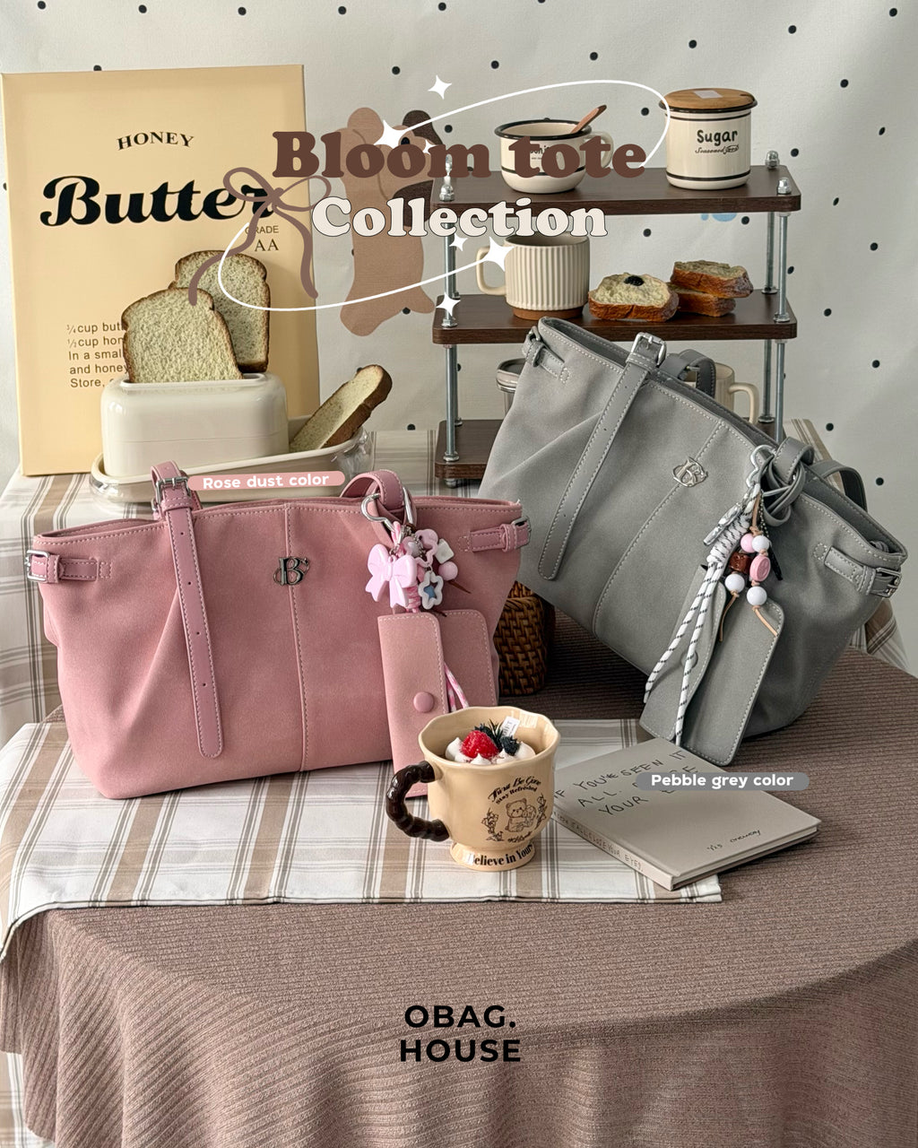 Bloom Tote Collection 🍁👜 - 6colors