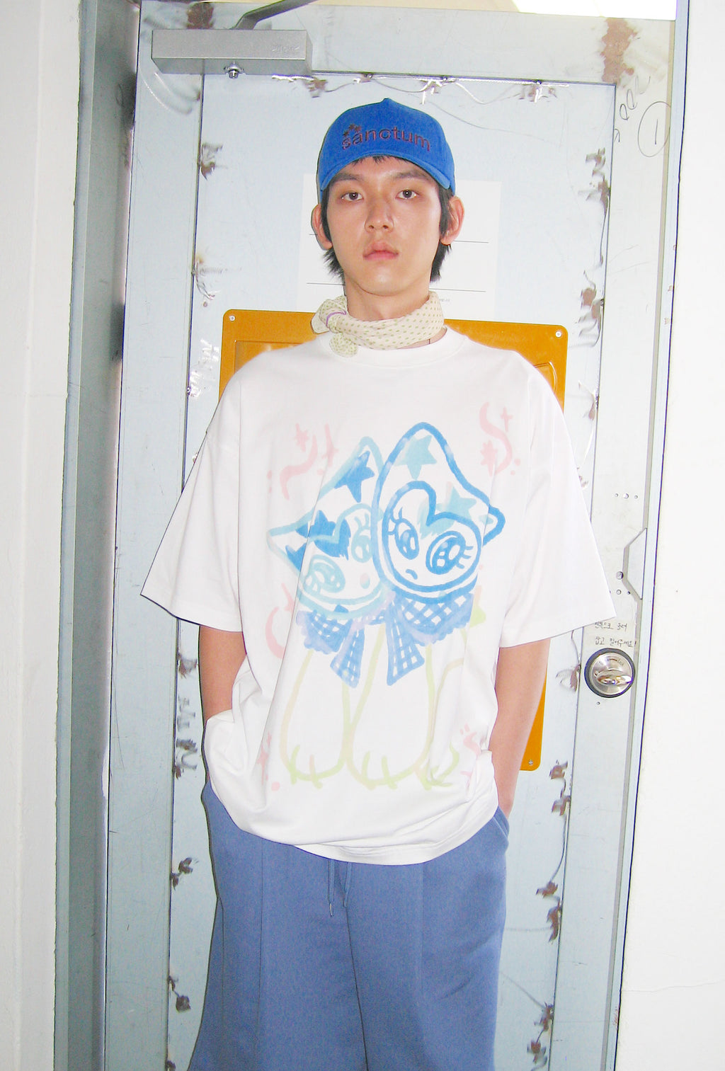 niceghostclub watercolor dolls big big tee [white]
