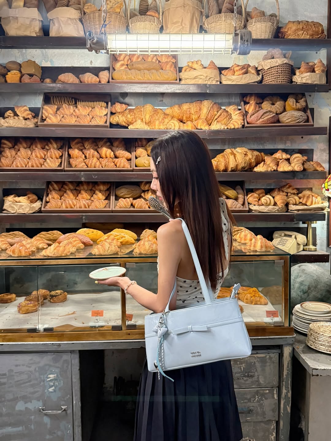 [獨家代理🎀] Daisy Muse Ballerina Shoulder Bag - Light Blue