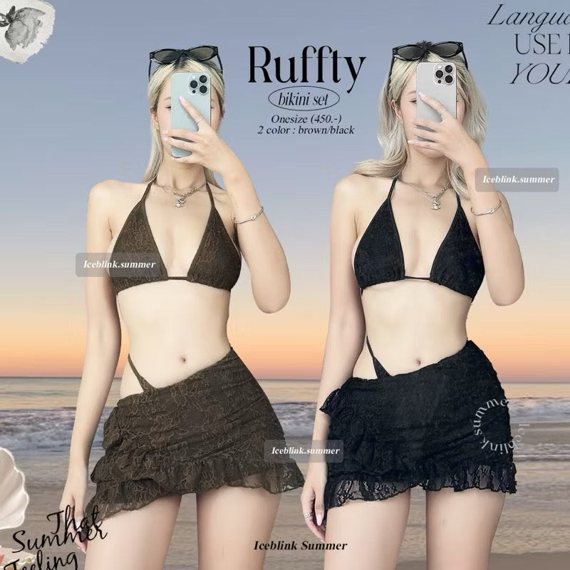iceblink Ruffty Bikini Set / 2colors