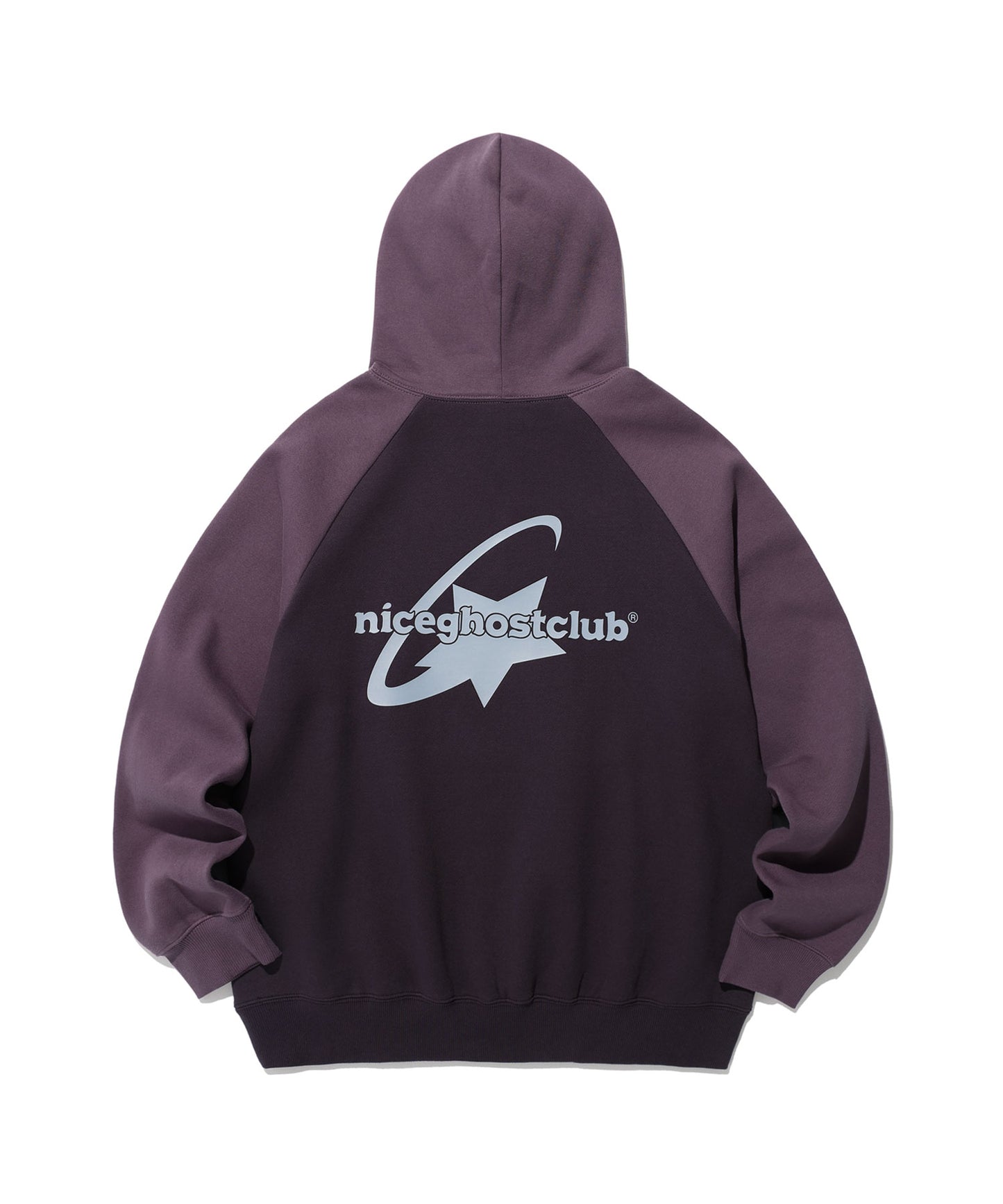 niceghostclub SHOOTING STAR LOGO HOODIE [PURPLE]