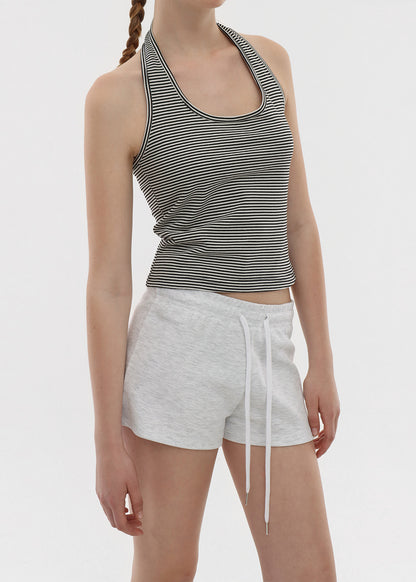 [韓國銷量破千][B-BASIC] Summer Stripe Halter Neck Top / 2colors