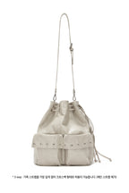DEINET 5-WAY STUD POCKET MULTI BAG IN ASH BEIGE