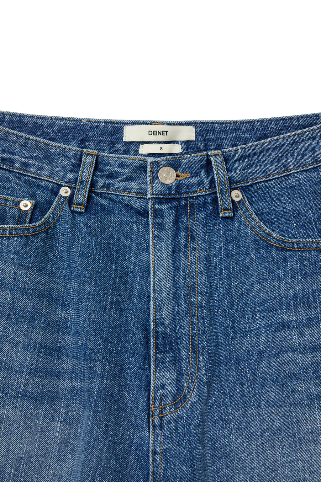 DEINET BALLOON FIT DENIM JEANS IN INDIGO