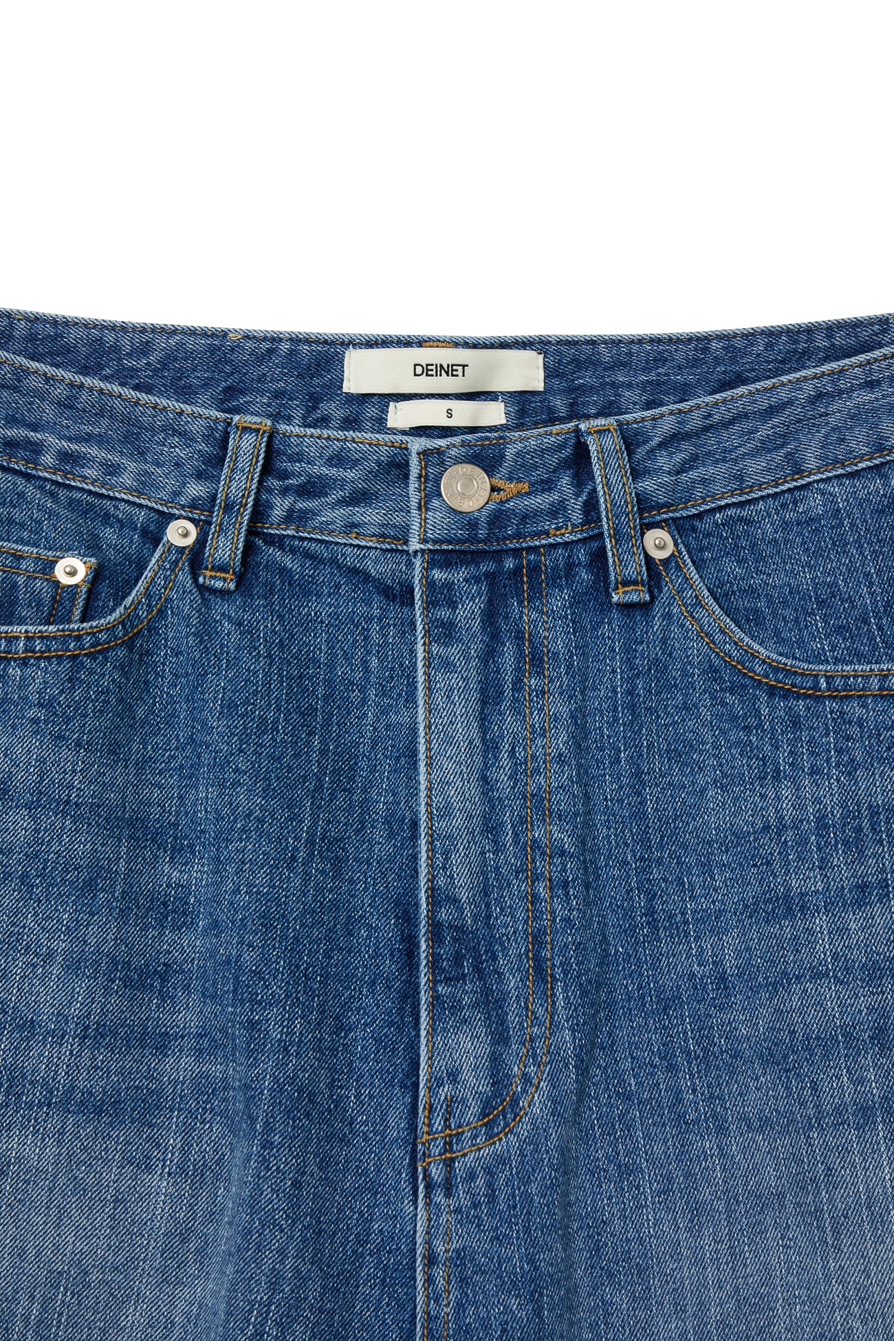 DEINET BALLOON FIT DENIM JEANS IN INDIGO