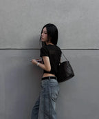 [FANCY CLUB] BACK CROSS TEE_5 COLORS
