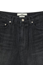 DEINET BALLOON FIT DENIM JEANS IN BLACK