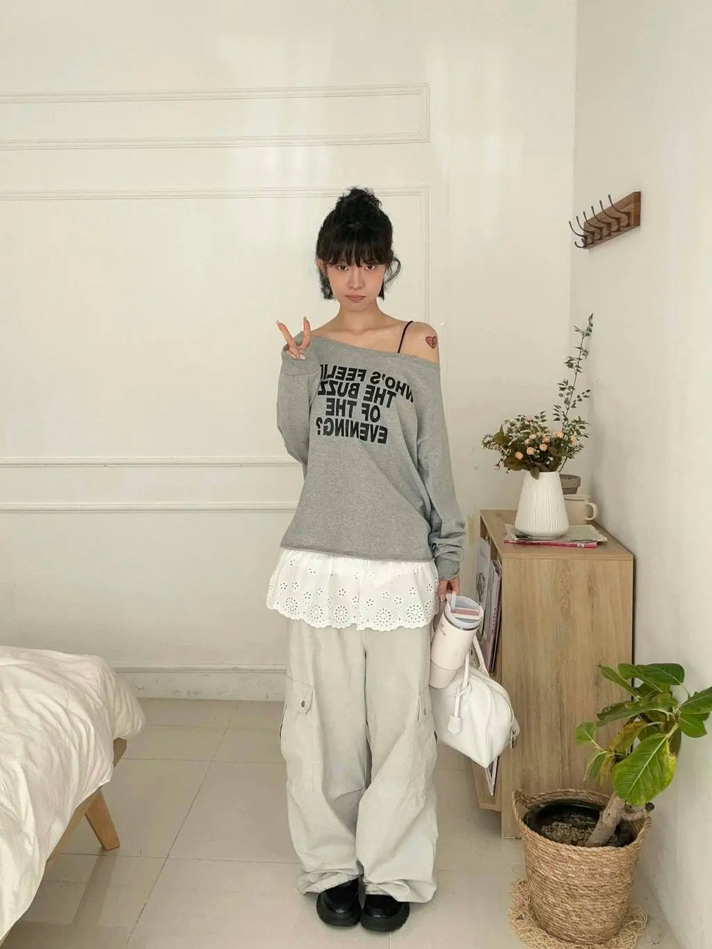 [韓國製造🇰🇷] BLACKUP Draped String Cargo Pants / 2colors