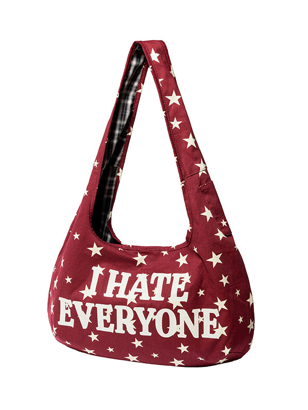 LSC REVERSIBLE STAR SHOULDER BAG (RED)