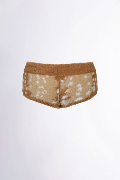 Sculptor Rudolph Fur Shorts Brown