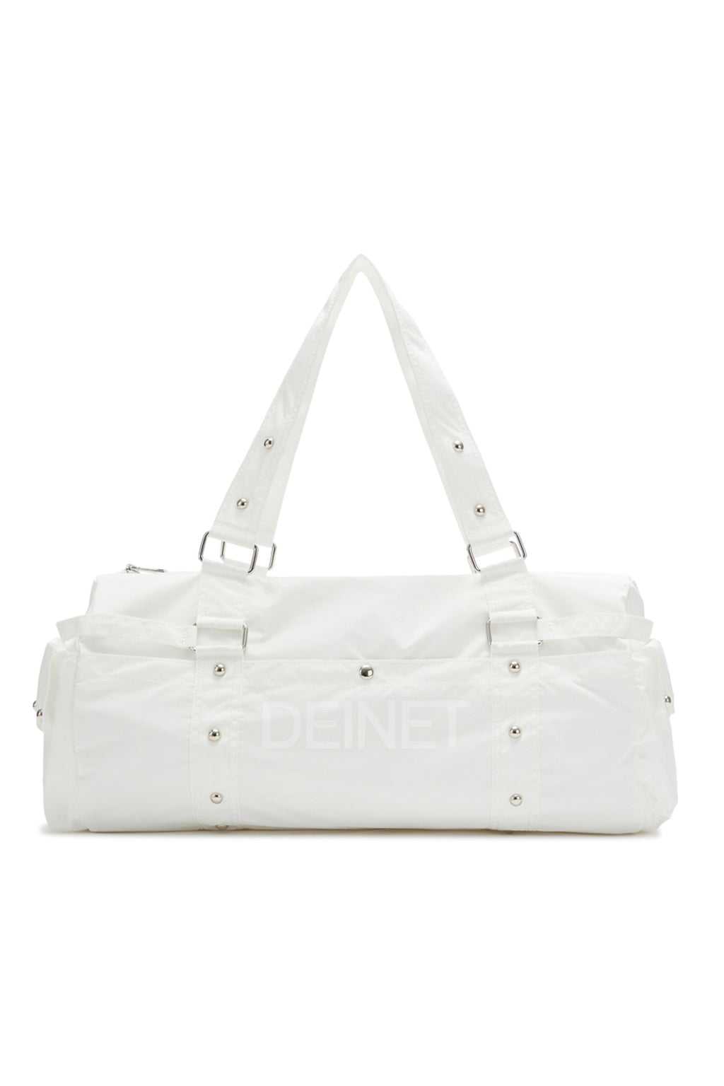 DEINET LOGO DUFFLE BAG IN WHITE