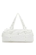 DEINET LOGO DUFFLE BAG IN WHITE