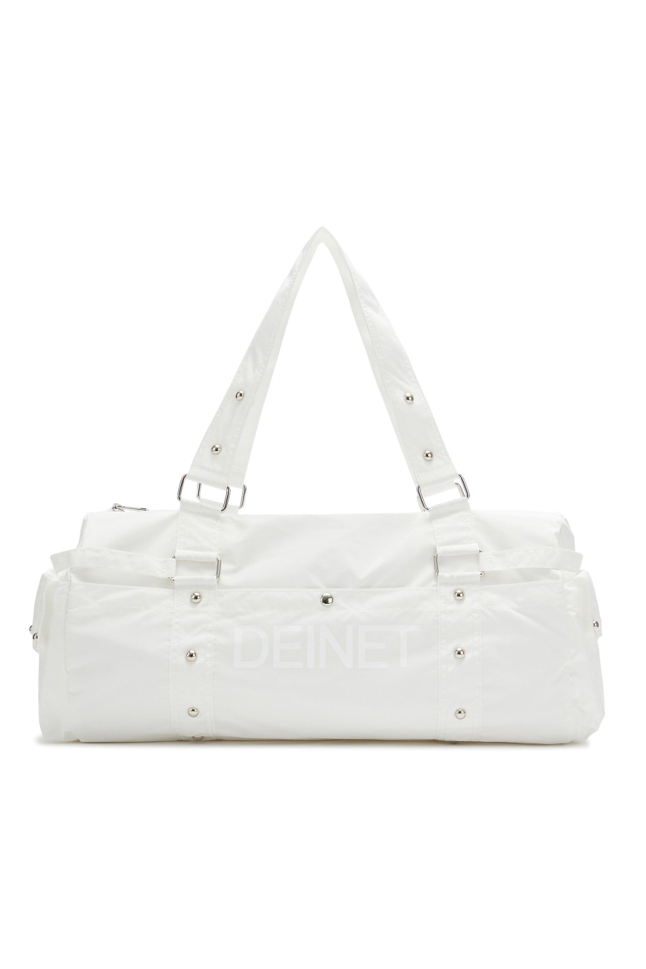 DEINET LOGO DUFFLE BAG IN WHITE