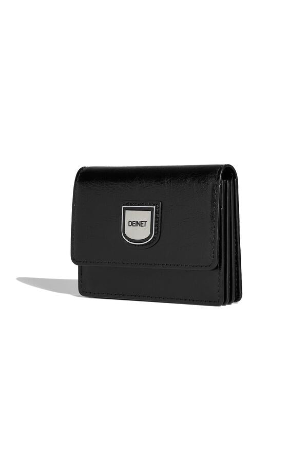 DEINET SIGNATURE WALLET IN BLACK (cowleather!)