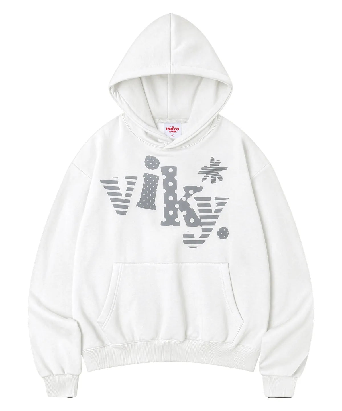 [video jockey] Vikey Multi Pattern Hoodie - 2colors