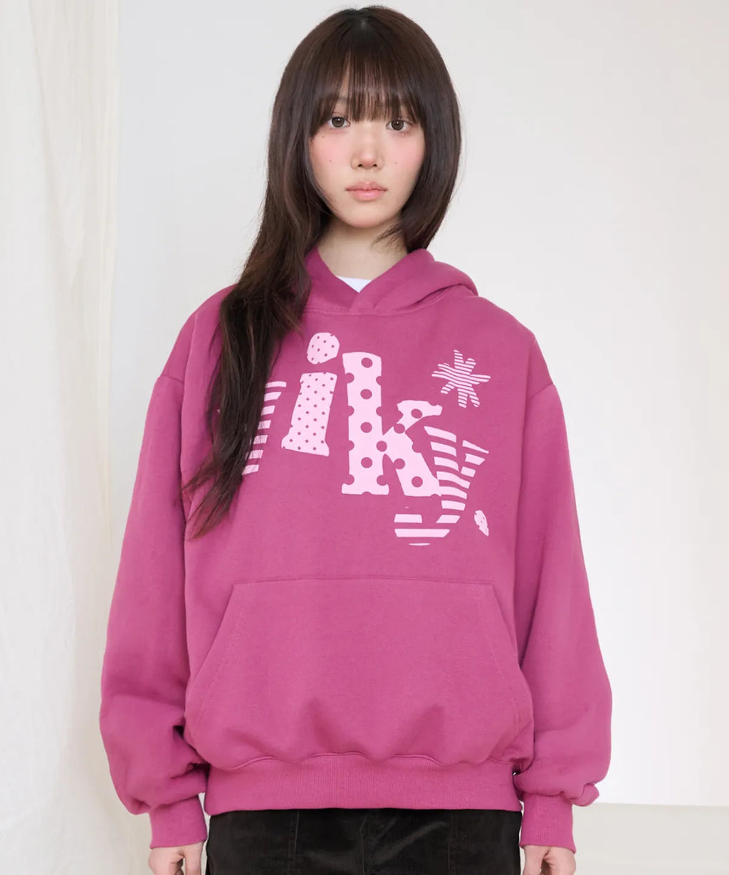 [video jockey] Vikey Multi Pattern Hoodie - 2colors
