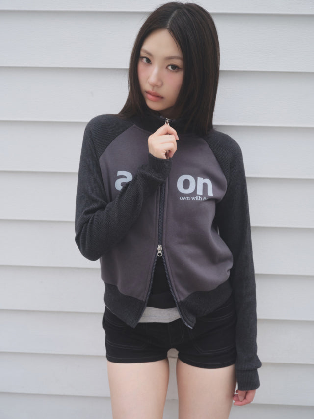 ason SALT ZIP-UP / CHARCOAL