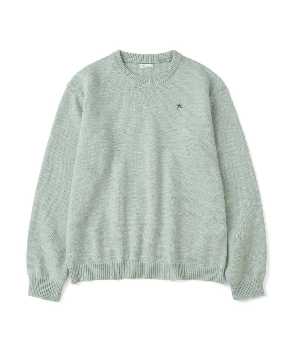 [TCM] starfish mini logo multi knit (dusty blue/light green/charocoal/)