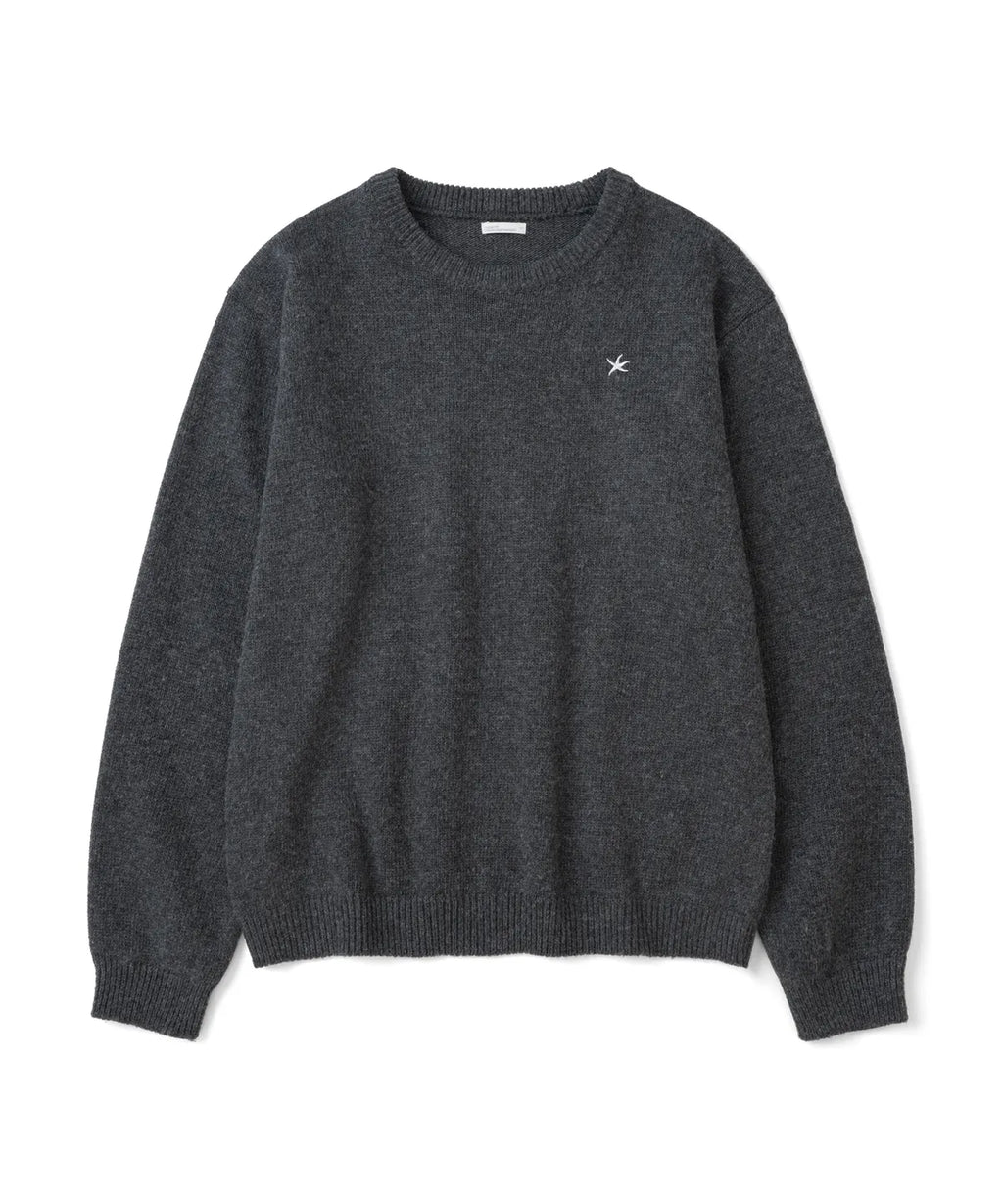 [TCM] starfish mini logo multi knit (dusty blue/light green/charocoal/)