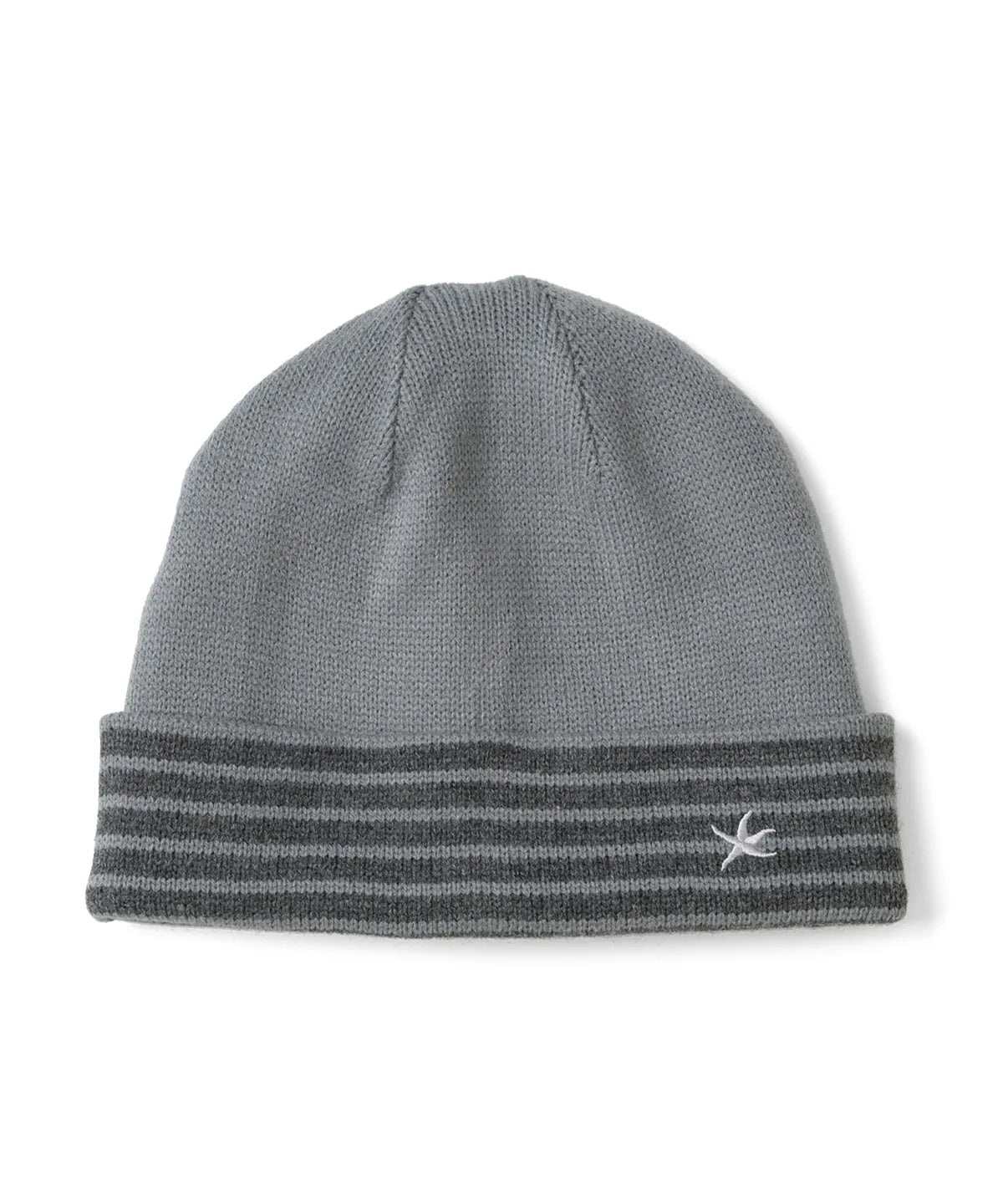 [TCM] reversible stripe beanie (grey)
